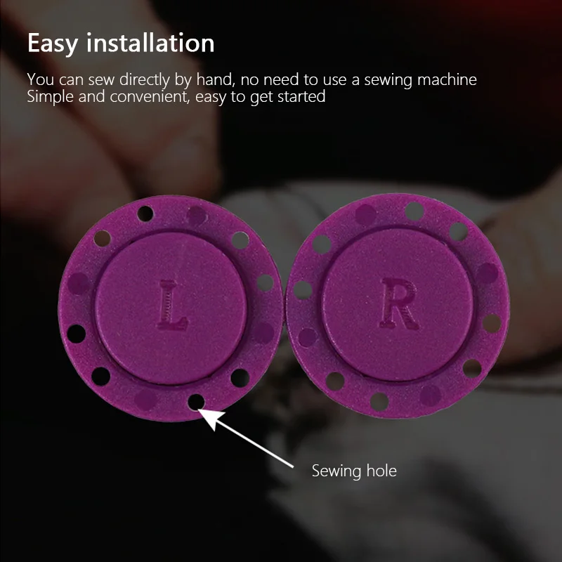 A pair Invisible Magnet Button for Sewing Supplies Jacket Cardigan Concealed Buckle Handwork Clothing Decoration Craft Supplies
