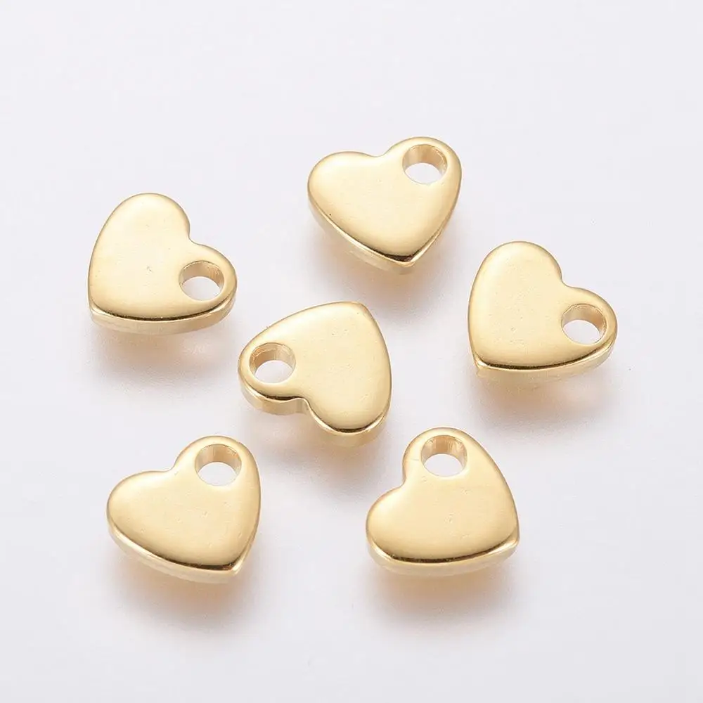 Stainless Steel Charms Love Red Heart Pendant Pendant Stainless Steel