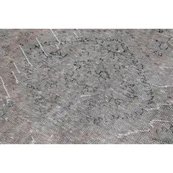 

194x280 Cm Grey Handmade Overdyed Rug-6x9 Ft