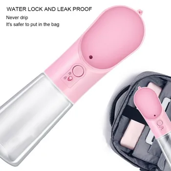 

400 Ml Portable Pet Dog Water Bottle For Dogs Travel Puppy Cat Drinking Bowl Outdoor Pet Water Dispenser Feeder NEW 2020