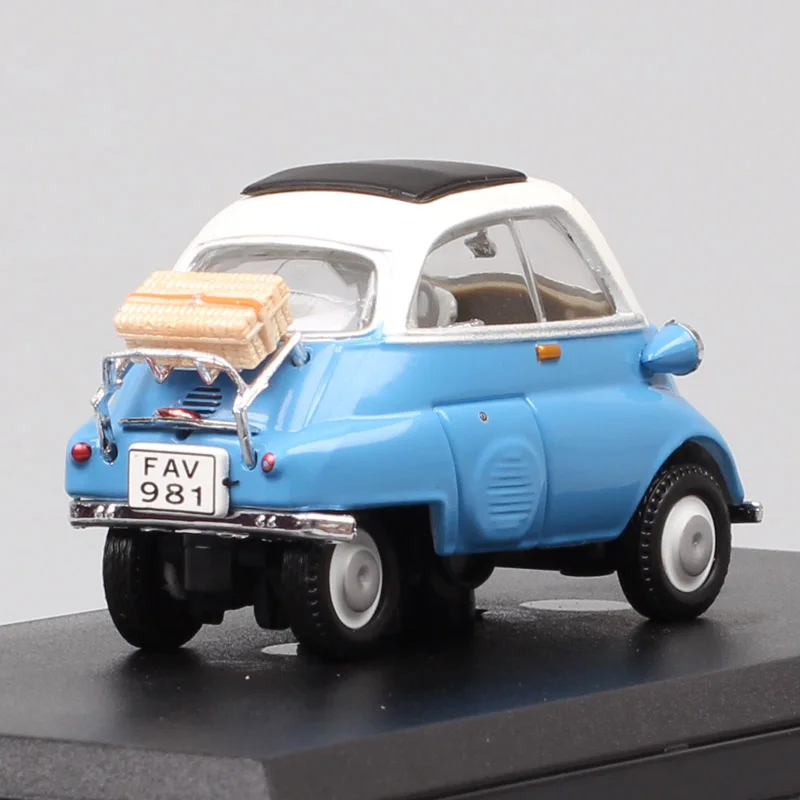 1:43 электронные весы старый ретро Cararama Isetta 250 пузырьковый автомобиль микрокар Diecasts& игрушки модели автомобилей детей 1955 акриловая коробка