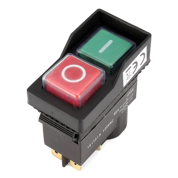 

New Start Stop No Volt Release Switch Fit Machines Start Stop On Off Volt Release Switch for Workshop Machines KJD17 125V 16A 4P