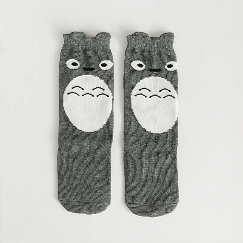 totoro 20 стильных носков для новорожденных девочек Гольфы с высоким голенищем, теплые детские носки для мальчиков и девочек от 0 до 6 лет, хлопковые носки с животными для младенцев - Цвет: totoro