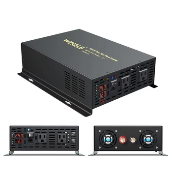 

Wired Control Pure Sine Wave Inverter 1500W Solar Power Inverter 12V/24V/48V/72V/96V/110V DC to AC 110V/120V/220V/240V Converter