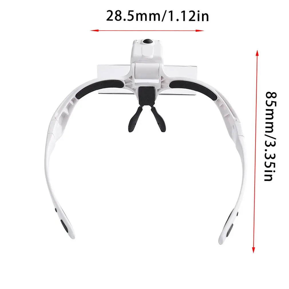 MG9892BC увеличительное для чтения очки 1,0X1,5X2,0X2,5X3,5X5 объектив гарнитура Регулируемые очки лупа для рукоделия