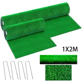 

Green Artificial Grass Floor Mat Synthetic Landscape Lawn Garden Carpet Mini Gardening Props Decoration