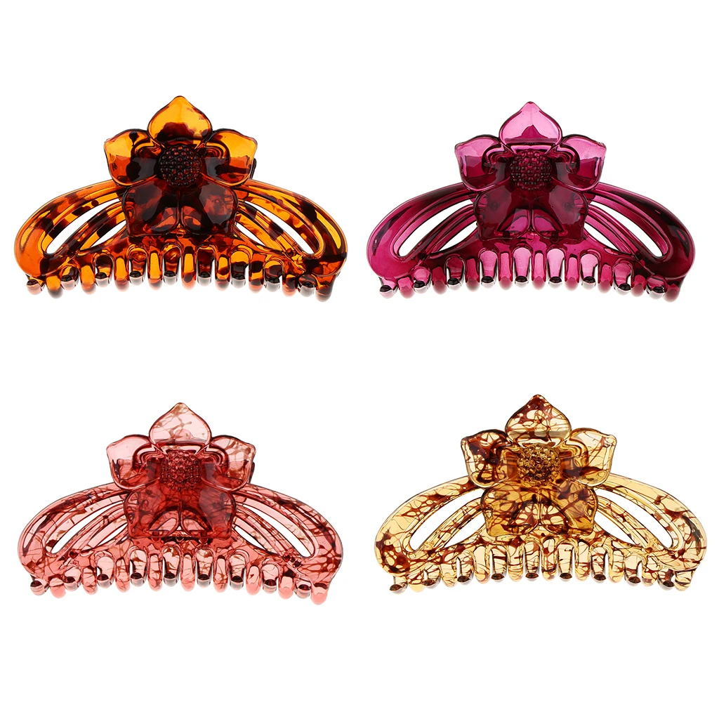 Semi-transparent Large Plastic Hair Claw Clip Hair Clamp Banana Clip