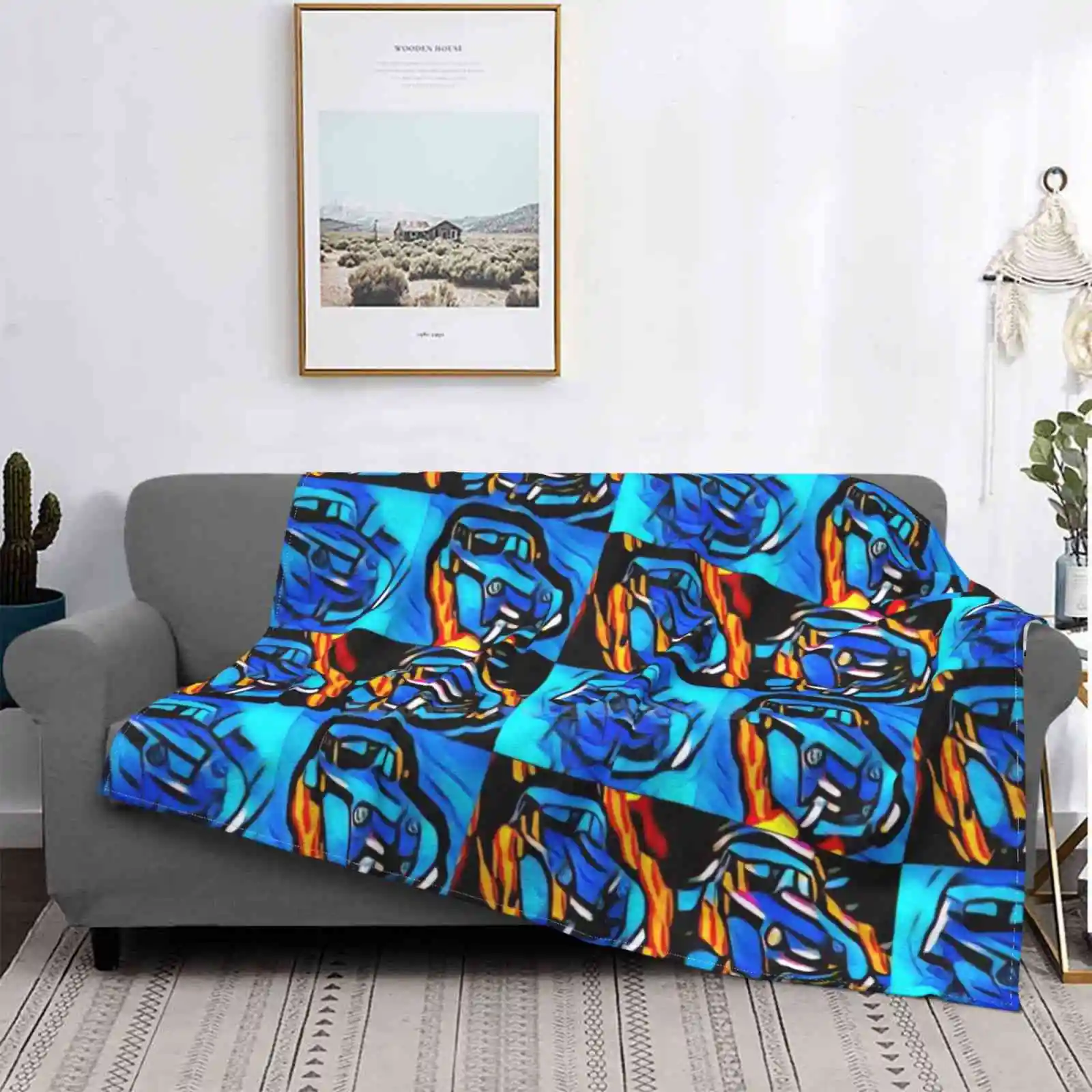 Auto Graffiti Aria Condizionata Coperta Morbida Auto Graffiti Car Frank Ozean Album Album Cover Biondo Auto Helm Rennauto Musik