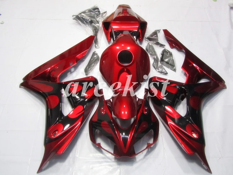 

4Gifts New ABS Injection mold Full Fairing Kit Bodywork set fit for HONDA CBR1000RR 1000RR 2006 2007 06 07 custom Free Red black