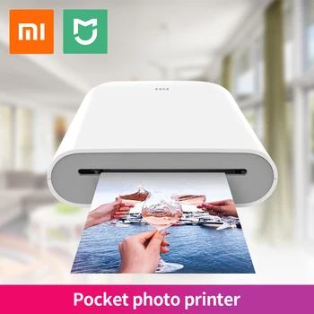 

Xiaomi Mijia Ar Printer 300Dpi Portable Photo Mini Pocket With Diy Share 500Mah Photo Printer Pocket Printer Work with Mijia App
