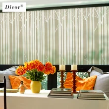 Лесное стекло, наклейка, дерево, Пятнистое, простое Современное украшение для дома, без клея, съемная виниловая оконная пленка, уединение, наклейка на стекло, новинка