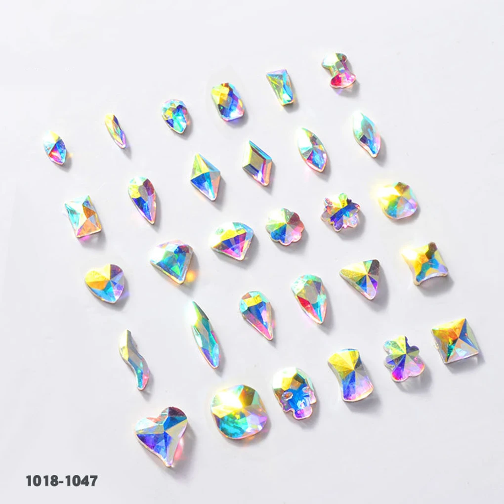 BGVfive5PCS 3D Пришивные АВ для ногтей хрустальные бусины стразы стекло маникюр поделки ювелирные изделия шаблон случайный