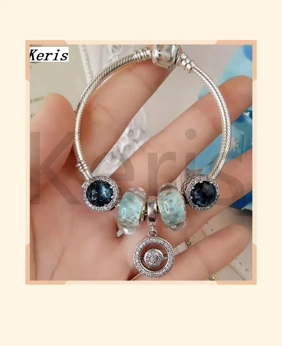 

High Quality Original 1:1 100% Silver Bubble Glass Cat Eye String Bracelet Free Delivery