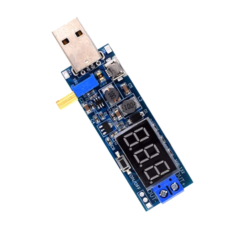 USB повышающий/уменьшающий модуль питания DC 5 В до 3 В/12 Регулируемый понижающий