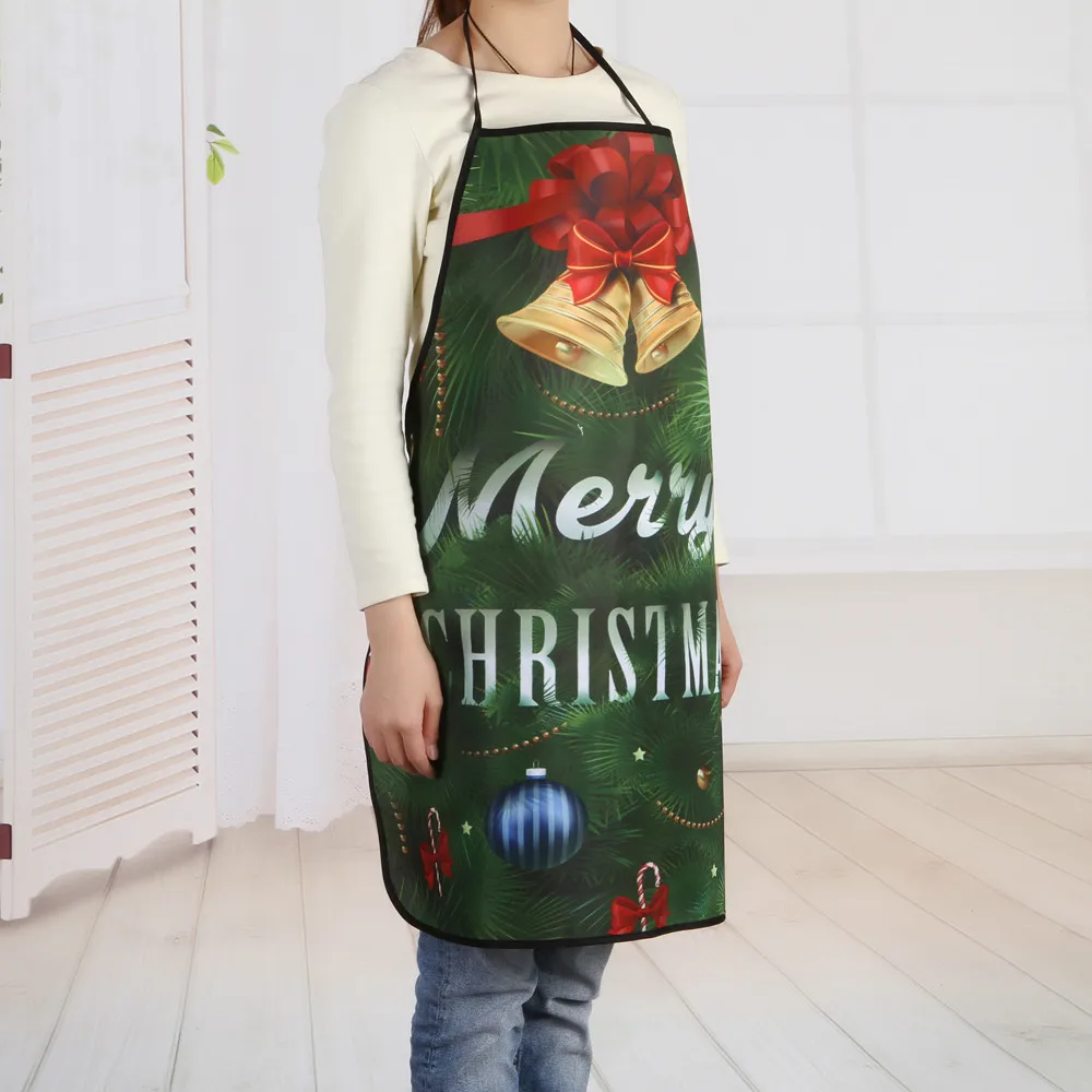 Christmas Decoration Waterproof Apron Christmas Dinner Party Apron