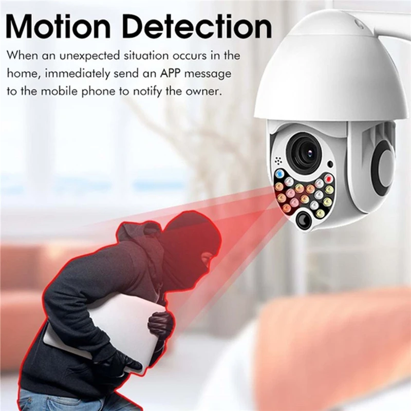 HD 1080P IP Camera Wifi Wireless Security Camera 17 LEDs Night Vision Pan Tilt Two Way Talk Cloud Storage Outdoor Monitor