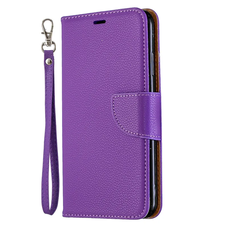 Violet Lichi флип-Бумажник кожаный чехол для Redmi 7A Fundas для Xiaomi Redmi 7A 7 A 6 6A Note 7 K20 Pro Чехол-книжка Стенд чехол Капа - Цвет: Violet