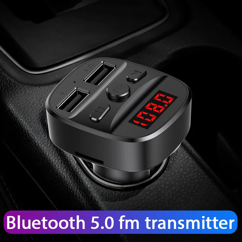 CDEN Car MP3 Player Bluetooth 5.0 Receiver FM Transmitter USB Flash Drive Music TF Card Handsfree Call USB Car Charger