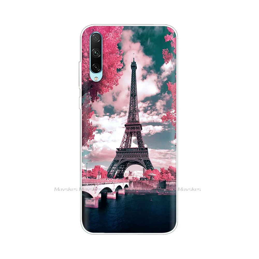 Floral Silicone Soft Phone Case with TPU Bumper