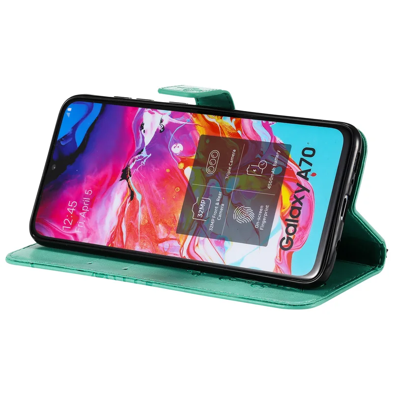funda protección svh-colourful para Samsung Galaxy a70 Design móvil cartera Book 