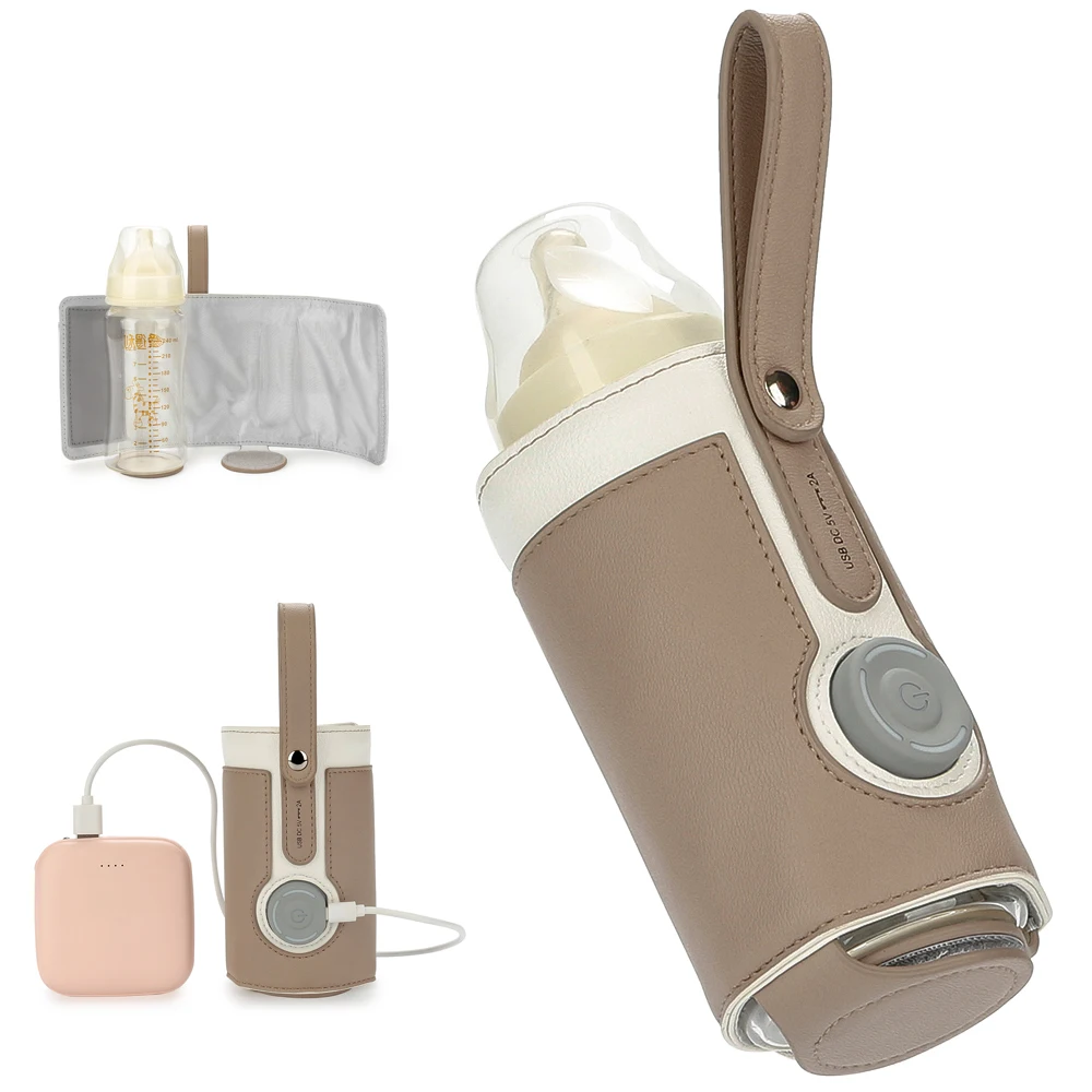 

USB Portable Baby Feeding Milk Bottle Warmer Thermal Bag Heating Feeding Bottle Insulation Heating Baby Warm Milk Bottle Bags