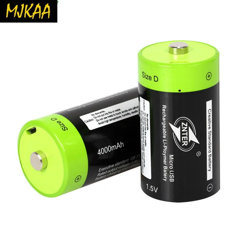 D size 4000mAh Lithium Battery Bateria Pilha Recarregavel 1.5v 2A Rechargeable Multifunctional Li-polymer | Электроника
