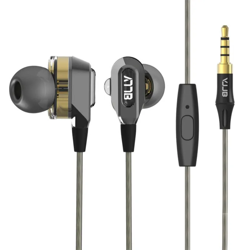 Высококачественные стереонаушники VJJB V1S с микрофоном двухкруглые Hi Fi