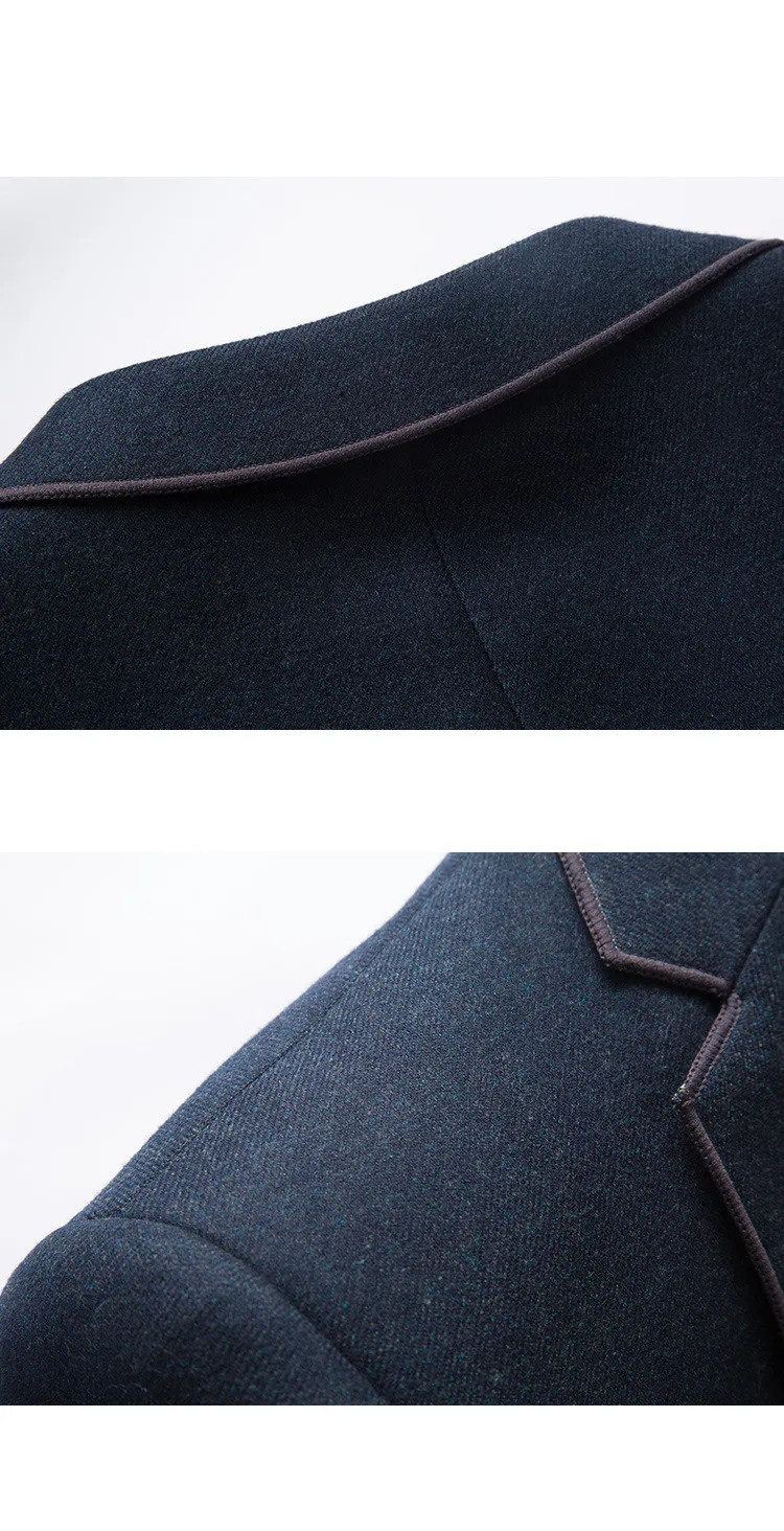 Aismz Slim Fit Для мужчин Блейзер Hombre Бизнес Повседневное стильный Весна-осень-зима Для мужчин s куртки и пиджаки sobretudo Masculino