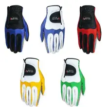 PGM мужские мягкие перчатки для гольфа из микрофибры мужские Левые/правые эластичные Нескользящие частицы аксессуары волшебные перчатки для гольфа