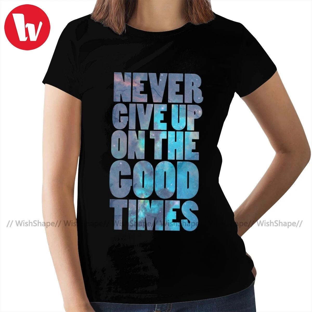 Spice Girls T-Shirt Never Give Up On The Good Times T Shirt Pattern Short Sleeve Women tshirt Ladies Tee | Женская одежда