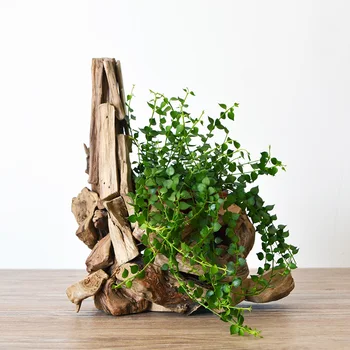 

CREATIVE CHINESE MANUAL WOODEN VASE DECORATION LIVING ROOM INDOOR POTTED CREATIVE FLOWER HOME DECORATION ACCESSORIES