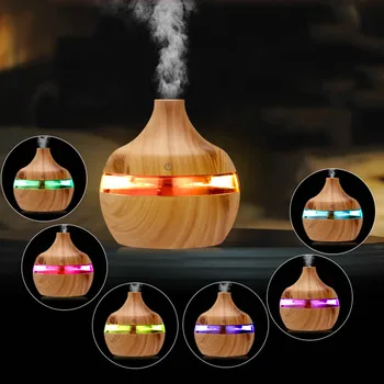 

300ml USB Aroma air diffuser wood lamp Ultrasonic humidifier Essential oil Aromatherapy cool mist maker home decor decoration