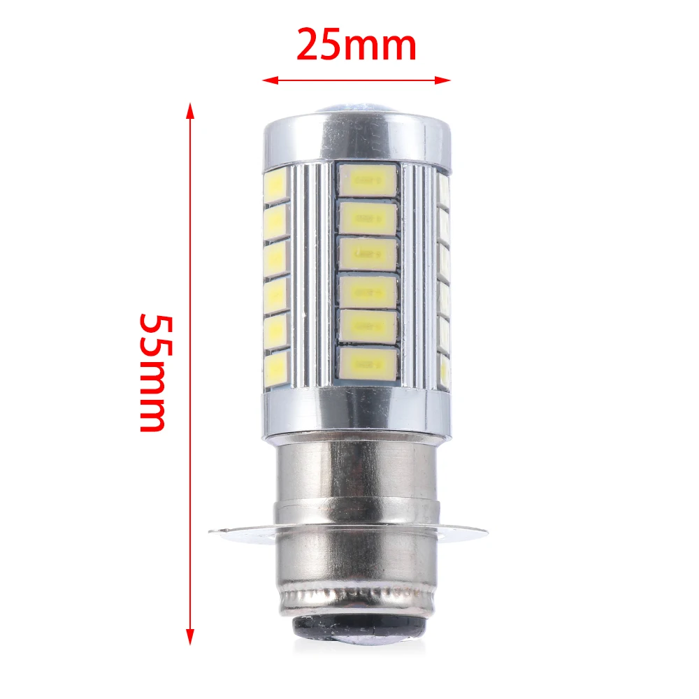 1 шт. H6 BA20D 33SMD белая фара для мотоцикла COB Светодиодный фонарь для мотоцикла мотоцикл, запчасть аксессуары