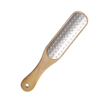 

Stainless Steel Foot Grinding Tool Double Sided Foot Grinder Pedicure Tool Foot File (Yellow)