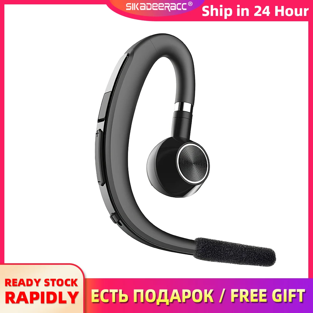 Business Earphone Hooking Wireless Bluetooth Sports Headset Noise Reduction Light Handsfree Long Standby Music For iPhone 7 Plus |