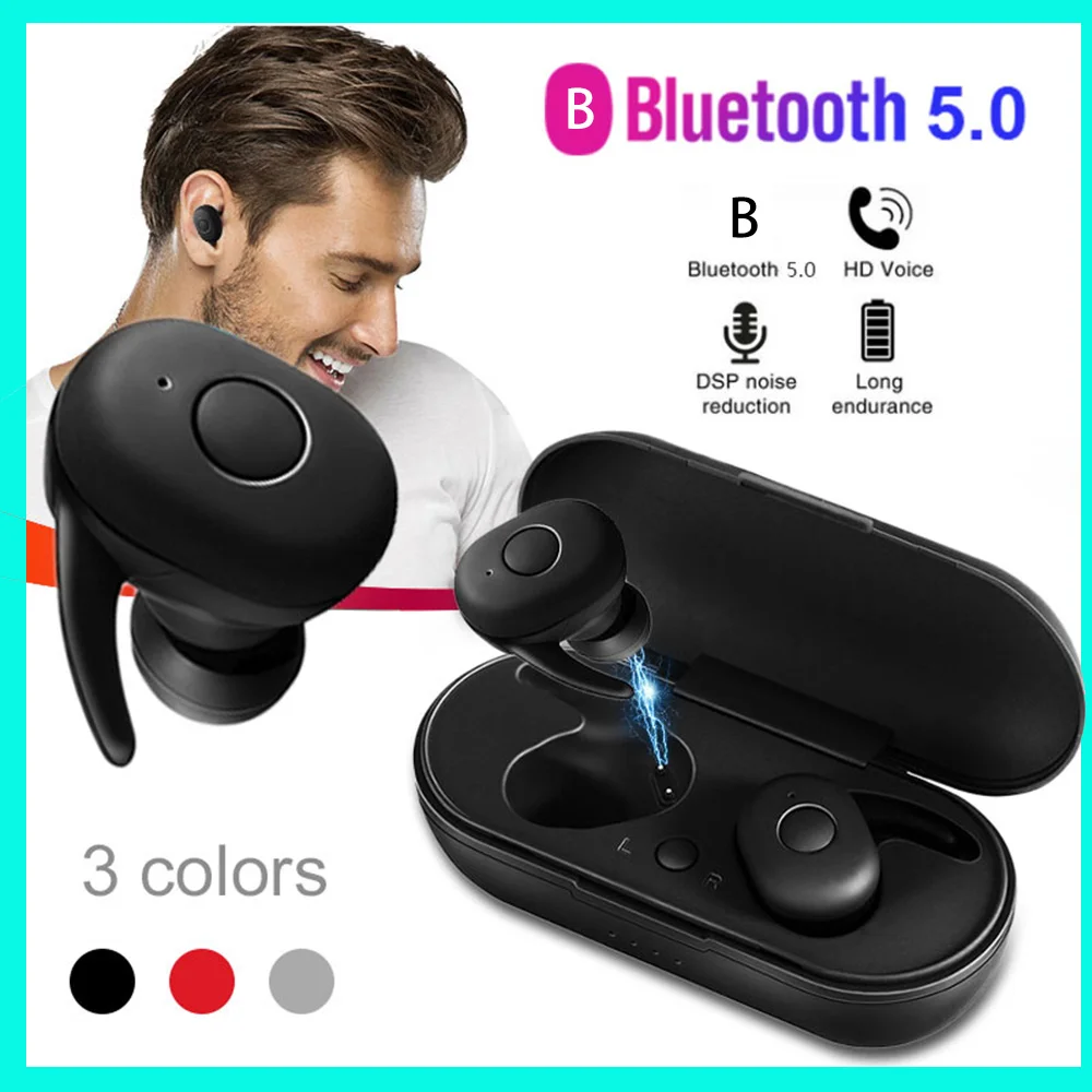 Новинка 5 0 TWS bluetooth-наушники беспроводная гарнитура наушники спортивные