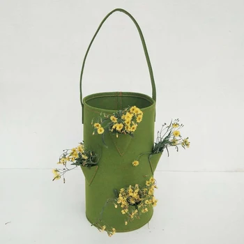 

Strawberry Planting Bag Multi-Port Container Planting Bag Potted Bonsai Root Plant Gardening Supplies Pouch