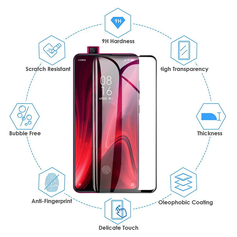Закаленное стекло для xiaomi mi 9t 9 k20 Pro защита экрана Защитное xio redmi защитное note 7 8