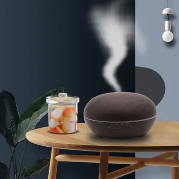 

New Mini Air Freshener Ellipse Humidifier Wood Grain USB Aroma Essential Oil Diffuser Home Bedroom Mist Maker