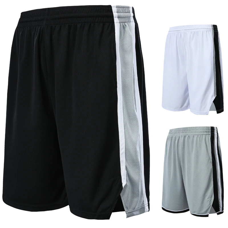 Quick Dry Basketball Shorts Mens Sportswear Gym Sports Running Shorts Zipper Pocket Workout Training Jerseys Short Pants