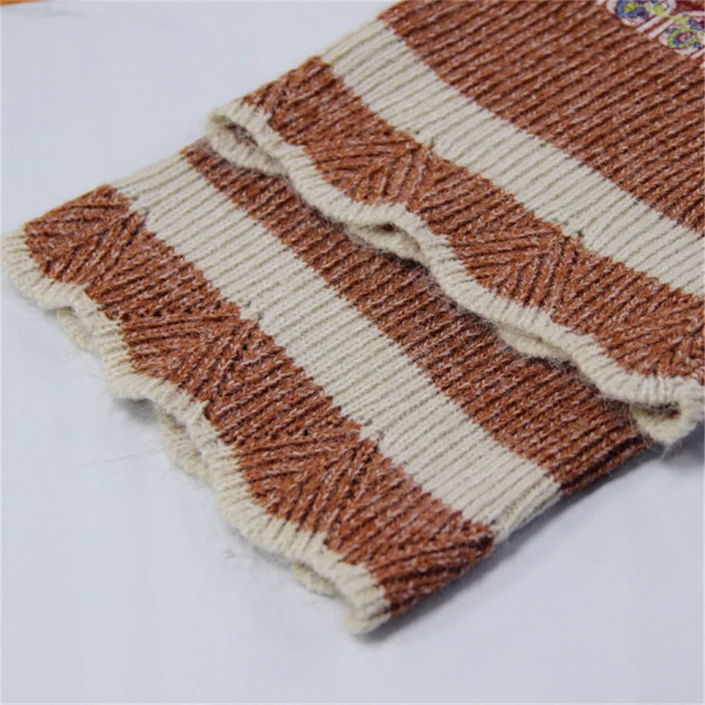 Spring Women Embroidery Loose Sweater 2020 Knitting Cotton Wool Pullover Flare Sleeve V neck Christmas bottoming Sweaters 9268 (20)