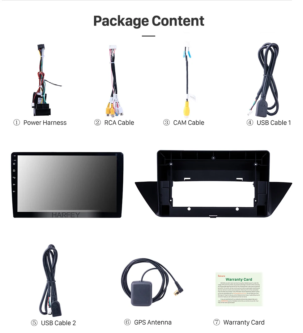 Discount Harfey Android 8.1/9.0 for 2009-2013 BMW X1 E84 radio 10.1" HD 1024*600 autoradio Car GPS navi Support Wifi bluetooth 14