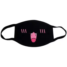 Милая маска для рта с рисунком из мультфильма, чистый хлопок, моющаяся, дышащая, намордник, лицевая маска для детей, для мужчин и женщин