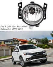 Headlight Fog Lamp Fog Light for Mitsubishi Outlander 2016-2019 Halogen Fog Lamp Cover Front Bumper Fog Lamp Without Bulb