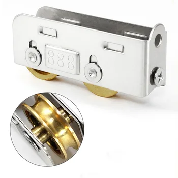 

888-Type Sliding Door Plastic Steel Pulley Aluminum Alloy Windows Brass Wheel Muted Roller Hardware