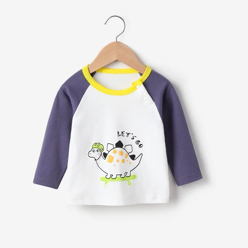 

Spring Clothes Boy Girl Cotton Children Clothes Children's T-shirt Baby Long-sleeved T Bottoming Shirt Top Baby Fashion Cotton