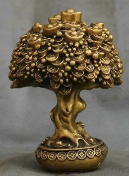 

Details about Chinese Feng Shui Bronze Treasure Bowl Yuanbao Coin Wealth Money Tree Statue