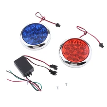 2 шт. 12 В мотоцикл задний светильник аварийного со стробоскопической вспышкой светодиодный Предупреждение светильник