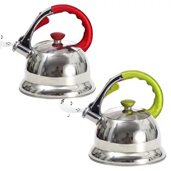 

Stainless Steel Whistle Kettle 3.5L Spray Color Handle European New Style Whistle Kettle Kitchen Kettle