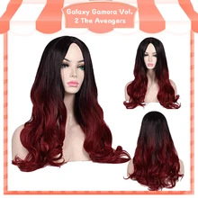 Best Offers ANOGOL Guardians of the Galaxy Gamora Vol. 2 The Avengers Comic Long Body Wave Black Ombre Red Synthetic Cosplay Wig Role Play Best Offers ANOGOL Guardians of the Galaxy Gamora Vol. 2 The Avengers Comic Long Body Wave Black Ombre Red Synthetic Cosplay Wig Role Play